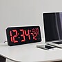La Crosse Technology Red Digital LED Wall Clock with Indoor Temperature (513-1411R)~#|#~6BECFCD2-E32C-4B42-B3222A8CD51BDB3A_sc7