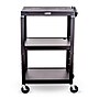 Luxor 3-Shelf Metal Mobile Utility Cart with Lockable Wheels, Black (UCMT1)~#|#~6BEE692D-CD04-4E80-AB3F453D4E708976_sc7