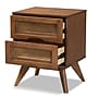 Baxton Studio Barrett 18.7"W x 15.7"D Wooden Nightstand with 2 Drawers, Walnut Brown (192-11298-HiT)~#|#~6BF906B2-7424-4767-8F75CC014EAAA864_sc7