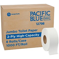 Georgia Pacific Blue Basic Recycled Jumbo Jr. Toilet Paper, 2-Ply