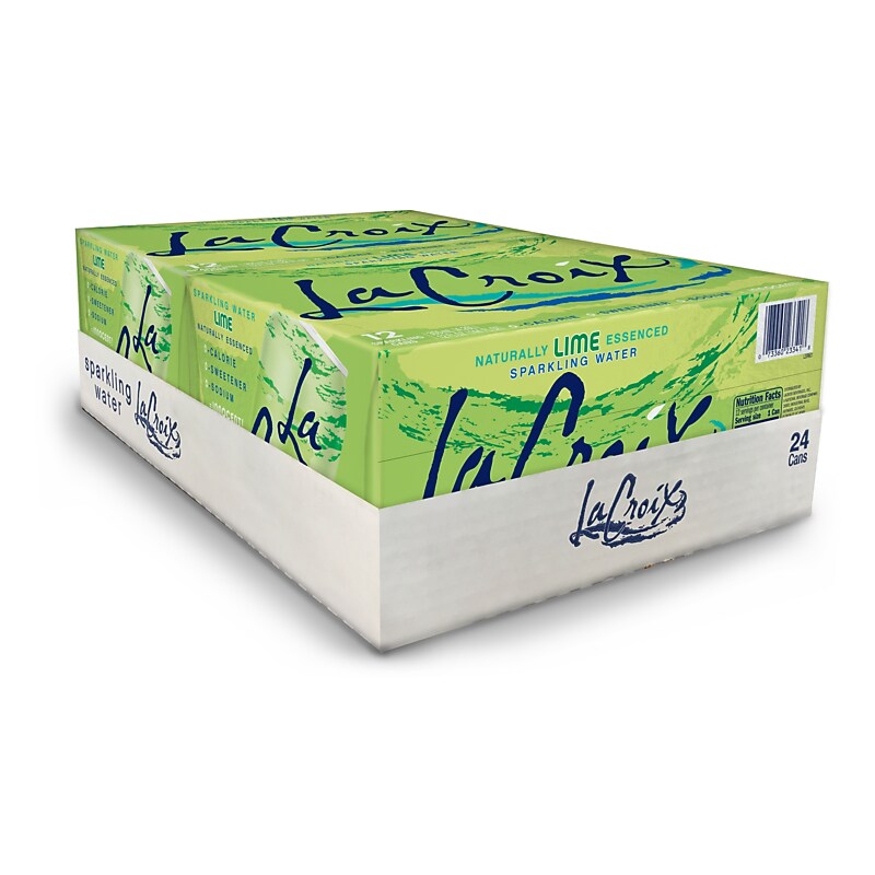 LaCroix Lime Sparkling Water, 12 Oz., 24 Cans/Carton (NAV40125) image 1