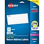 Avery Easy Peel Laser Return Address Labels, 1/2" x 1-3/4", White, 2,000 Labels/Pack (5267)~#|#~6BFCC1A1-84A3-469D-A4514777F5D43729_sc7