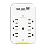 Power by GoGreen Wall Tap Surge Protectors Indoor/Outdoor Extension Cord, 6-Outlet, White (GG-62A1C)~#|#~6C0317DC-A697-4B32-8826E42210A7F939_sc7