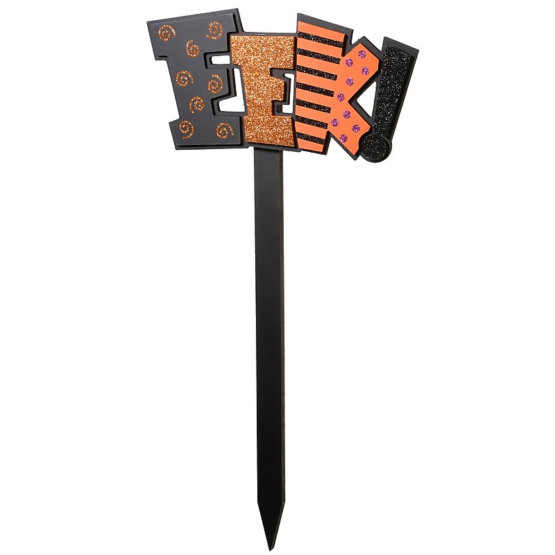 National Tree Company 18" Halloween EEK! Garden Stake (RAH-JSG2082-1) image 1