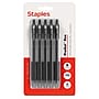 Staples ProGel™ Retractable Gel Pen, Fine Point, 0.7mm, Black Ink, 5/Pack (ST62098)~#|#~6C052C18-2C1B-444D-87E77153D21C1341_sc7