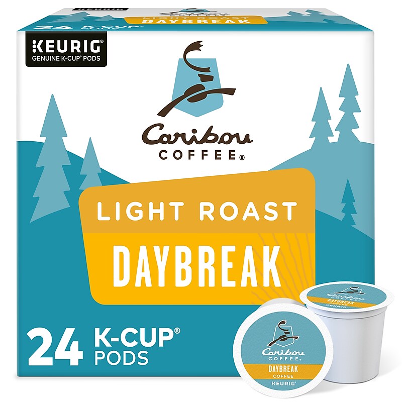 Caribou Coffee Daybreak Morning Blend Coffee Keurig® K-Cup® Pods, Light Roast, 24/Box (6994) image 1