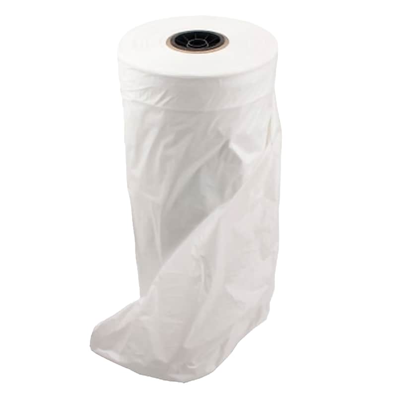 Nahanco 36" x 21" x 3" Plastic Shopping Bags, White, 500/Carton (W336) image 1