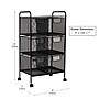 Mind Reader 6-Drawer Office Utility Cart, Black (6DRMESH-BLK)~#|#~6C0848BB-C52E-4988-8804614DA715D81A_sc7