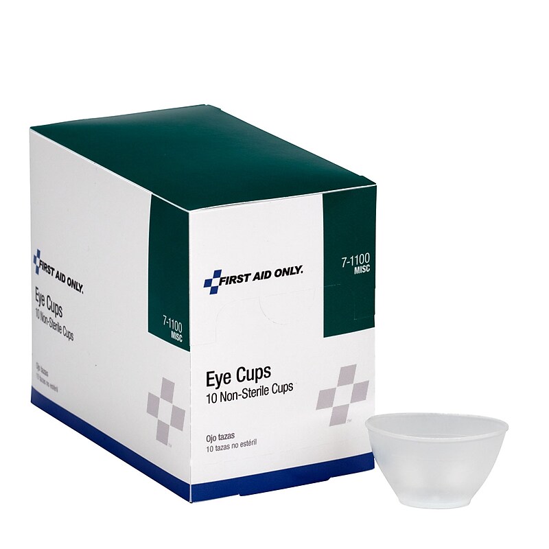 First Aid Only Non-Sterile Eye Cups, 10/Box (7-1100) image 1