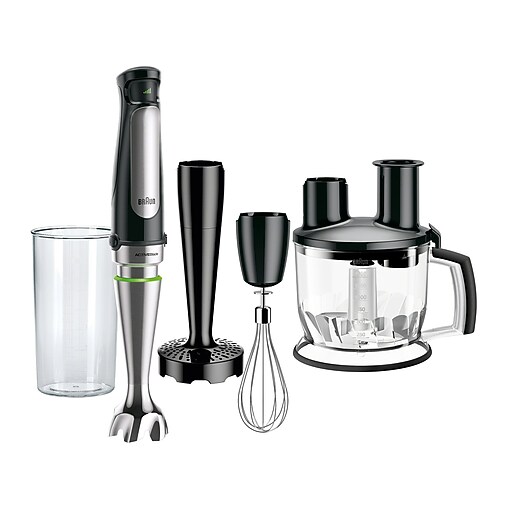 Braun MultiQuick 7077 Hand Blender & Food Processor Kit, Stainless