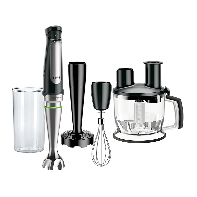 Braun MultiQuick 7077 Hand Blender & Food Processor Kit, Stainless Steel (MQ7077X) image 1