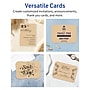 Avery Integrated Cards, 5" x 7", Matte Kraft Brown, 50/Pack (95351)~#|#~6C0E2C6B-0995-4BCC-B99F7BAC49BB827B_sc7
