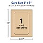 Avery Integrated Cards, 6" x 9", Matte Kraft Brown, 10/Pack (95355)~#|#~6C12A8EC-93C9-4D1A-835A484F74E7988A_sc7
