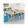 MooreCo Compass Makerspace 60" Table with Butcher Block, Beige/Platinum (91696-A-BUTCHER)~#|#~6C1A7188-7DB9-4194-8DF94AAF7F44E0CE_sc7