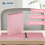 Davis Group Standard View 1.5" 3-Ring Binders, Blush, 6/Pack (7412-11-06)~#|#~6C1DE8E7-FD1A-4F0E-B8DD6C995207B2BB_sc7