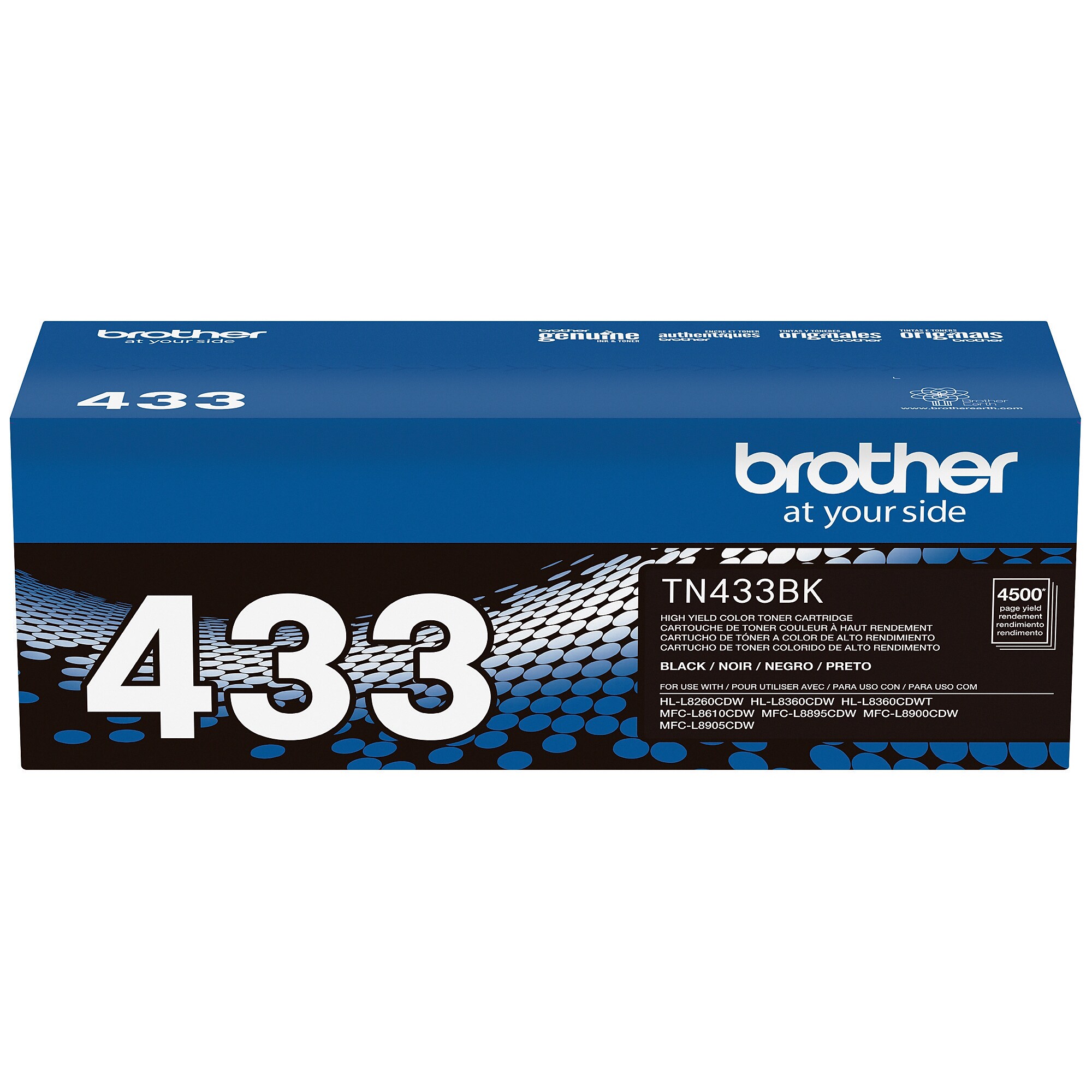 Brother TN433 Black High Yield Toner Cartridge (TN433BK) Sansujyuku sansujyuku.com