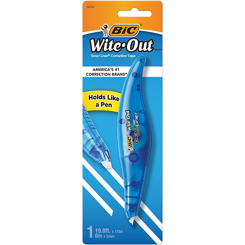 BIC Wite-Out Exact Liner Correction Tape, White (50743/WOELP11) image 1
