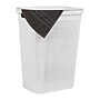 Mind Reader 15.85-Gallon Hamper with Lid, Plastic, White (60FABHAMP-WHT)~#|#~6C27EE67-895B-46C0-AC8272BDC2211CEF_sc7