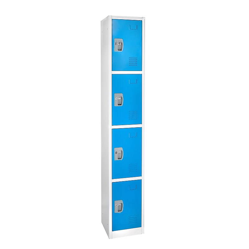 AdirOffice 72'' 4-Tier Blue Storage Locker (629-204-BLU) image 1