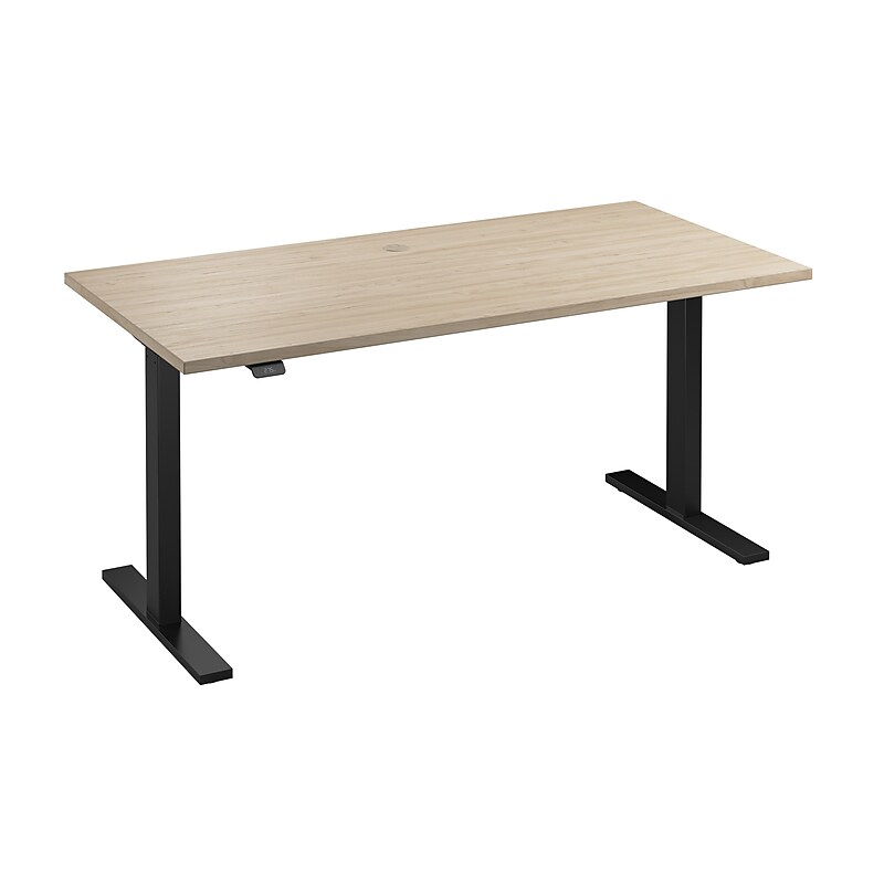 Bush Business Furniture Move 60 Series 60"W Electric Adjustable Standing Desk, Natural Elm/Black Powder Coat (M6S6030NEBK) image 1