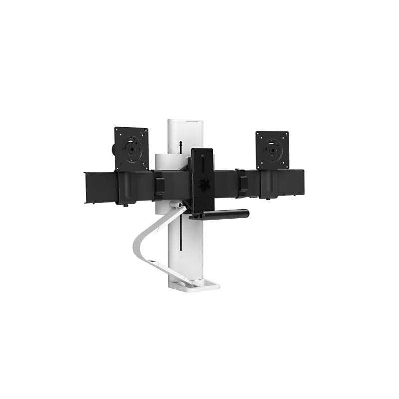 Ergotron TRACE Dual Monitor Mount, Up to 27" Monitor, White (45-631-216) image 1