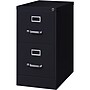Lorell 2-Drawer Vertical File with Lock, Black, Letter, 28 3/8"H x 15"W x 25"D (LLR60653)~#|#~6C33B16B-4C96-4DC9-9966C7EB26DB62FE_sc7