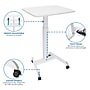 Mount-It! Height Adjustable Rolling Laptop Desk, Holds 17 lbs., White (MI-7997)~#|#~6C375CB1-CEE4-4D4E-8C75A4BBCB6DE65B_sc7