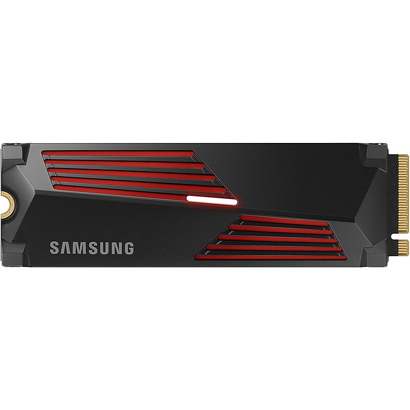 Samsung 990 PRO with Heatsink 2TB M.2 PCIe 4.0 NVMe Internal Solid-State Drive, V-NAND (MZ-V9P2T0CW) image 1