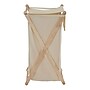 Household Essentials X‑Frame Wood Laundry Hamper with Folding Beech Frame and Washable Cream Poly‑Cotton Bag (HH6785-1)~#|#~6C3E1CF7-E9A3-47EE-BD273B447AEC542C_sc7