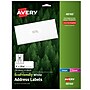 Avery EcoFriendly Laser/Inkjet Address Labels, 1" x 2-5/8", White, 750 Labels/Pack (48160)~#|#~6C45540A-AFD4-4368-98B0780FB04B3F4D_sc7