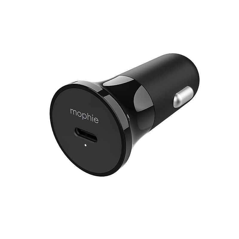 Mophie USB-C Car Charger, 18W, Black (409905969) image 1