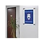 Azar Sign Holder, 11" x 17", Wall Mounted, Silver Acrylic, 4/Pack (105508-SLV-4PK)~#|#~6C564A0D-6DE8-48B2-A154EC392A9E5DF8_sc7