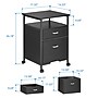 Mount-It! 2-Drawer Mobile File Cabinet, Rolling With Casters, Black (MI-943)~#|#~6C594292-CE49-41A7-B8826A60E4BD4F91_sc7