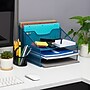 Mind Reader Metal Desktop Organizer Vertical File Holder Paper Letter Tray, Turquoise (MESHBOX5-TUR)~#|#~6C5A6E3E-79D5-4B13-979007329BD55228_sc7