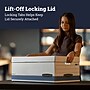 Bankers Box Medium-Duty Corrugated File Storage Boxes, Lift-Off Lid, Letter Size, White/Blue, 20/Carton (0070110)~#|#~6C608494-B52F-446A-870DD4C33CF72CBE_sc7