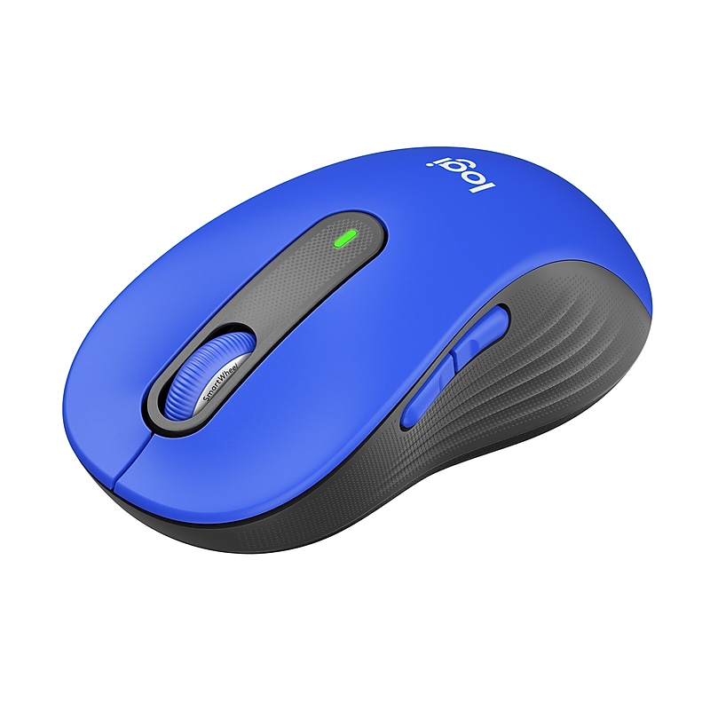 Logitech Signature M650 L Wireless Ergonomic Optical Mouse, Classic Blue (910-006232) image 1