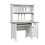 Bush Home Salinas Small Computer Desk with Hutch, Shiplap Gray/Pure White (MY72808-03)~#|#~6C6DA123-2489-4992-92B23D61C3B56ED6_sc7