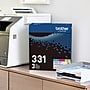 Brother TN-331 Cyan/Magenta/Yellow Standard Yield Toner Cartridge, Up to 1,500 Pages, 3/Pack   (TN3313PK)~#|#~6C7286EA-44A1-42F2-81B3E28F4CABA332_sc7