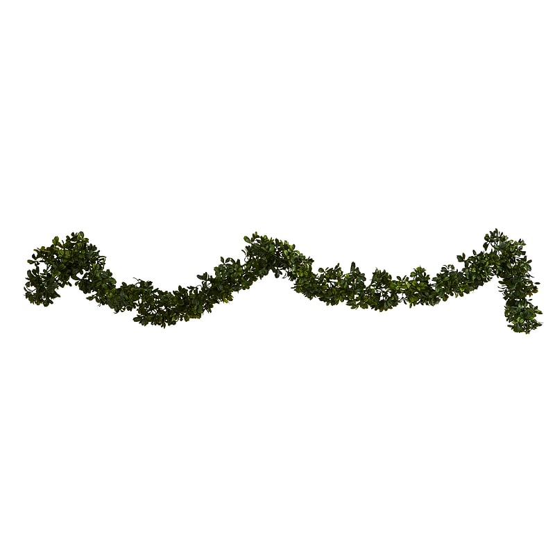 Nearly Natural Artificial Boxwood Garland, 6', 4/Set (4595-S4) image 1