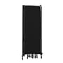 National Public Seating Robo Series 11-Panel Folding Mobile Room Divider, 72"H x 256"W, Black Fabric (RDB6-11PT10)~#|#~6C77A610-8482-4AEF-A8E5B00762D5792E_sc7