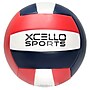 Xcello Sports Volleyballs with Pump, Navy/Silver and Navy/Red, 6/Pack (XS-VB-6-ASST-2)~#|#~6C78FA41-59BE-4660-A29B93B0C465BA86_sc7