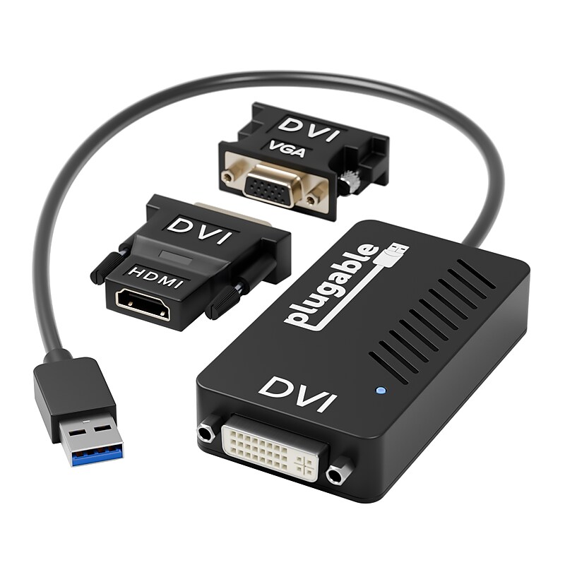 Plugable USB 3.0 External Graphic Adapter, Black (UGA-3000) image 1
