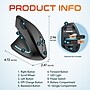 Delton S12 Wireless Ergonomic Vertical Left-Handed USB-A/C Mouse, Black (DMERG12LWB)~#|#~6C812AB0-B7C6-4A77-AEF0E05F7638D409_sc7