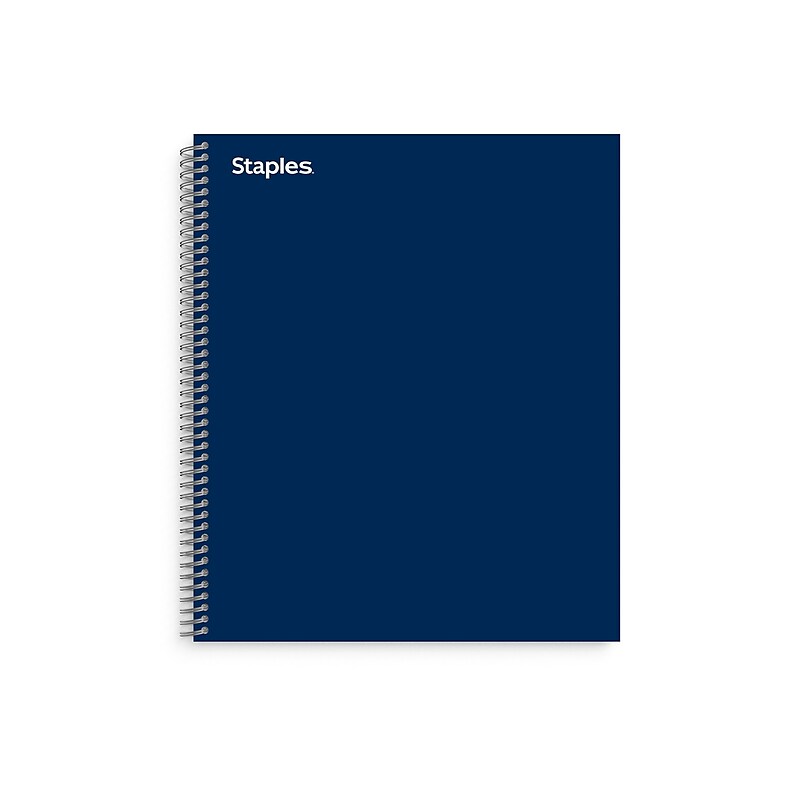 Staples Premium 5-Subject Notebook, 8.5" x 11", College Ruled, 200 Sheets, Blue (TR58364) image 1
