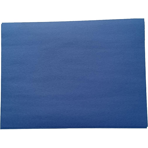 American Paper 12" x 18" Construction Paper, Blue, 50 Sheets/Pack