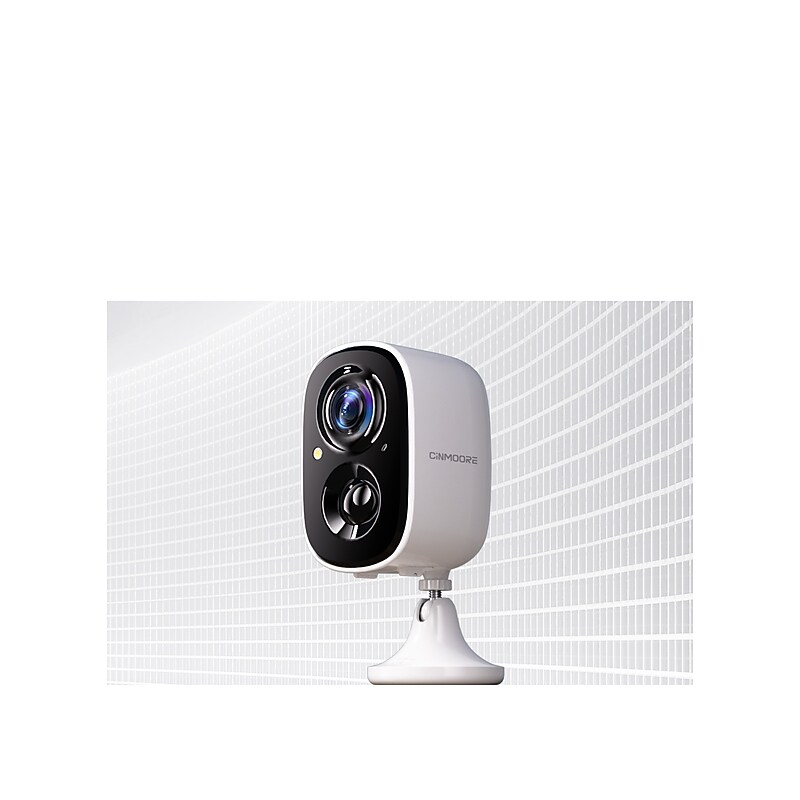 CINMOORE 2.5K Wireless Indoor/Outdoor Home Security Camera -White (BC22U) image 1