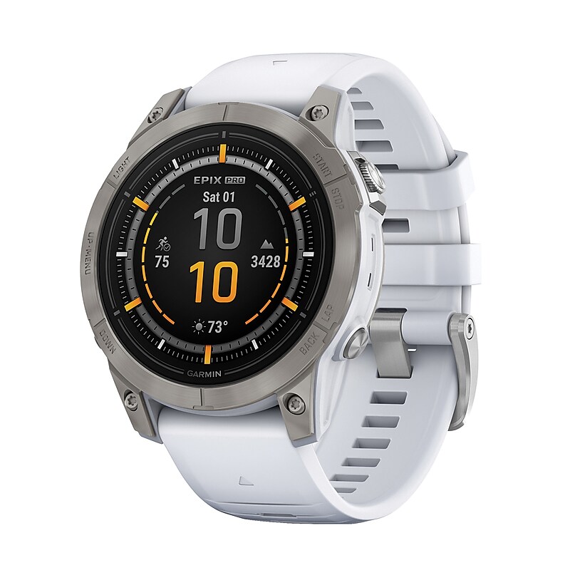 Garmin epix Pro Gen 2 Sapphire Edition Smartwatch, Titanium & Whitestone, 47mm (GRM0280320) image 1