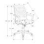 Monarch Specialties Inc. Ergonomic Mesh Computer and Desk Chair, Black (I 7224)~#|#~6C8EDEC3-0373-40DA-B156D7C7EA877779_sc7