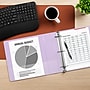 Staples Heavy Duty 2" 3-Ring View Binder, D-Ring, Light Purple (ST63093)~#|#~6C91798A-C3F0-4755-97AD2866723522B6_sc7