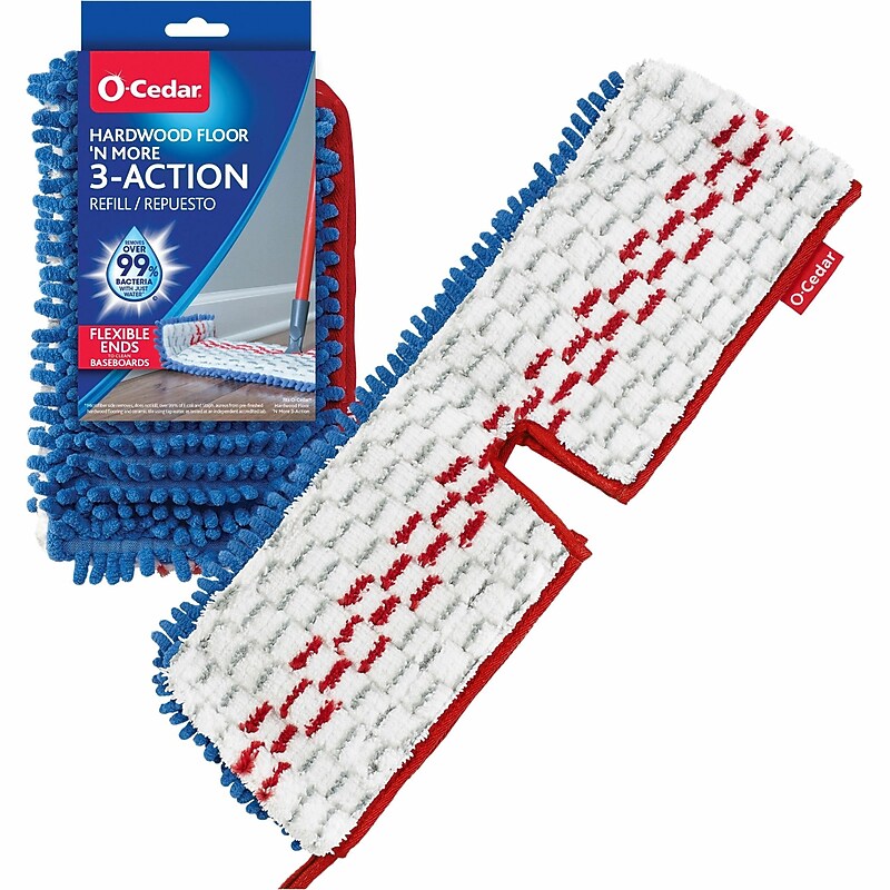 O-Cedar Hardwood Floor 'N More 3-Action Mop Refill image 1